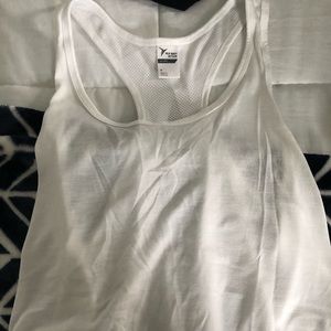 White Racerback Tank